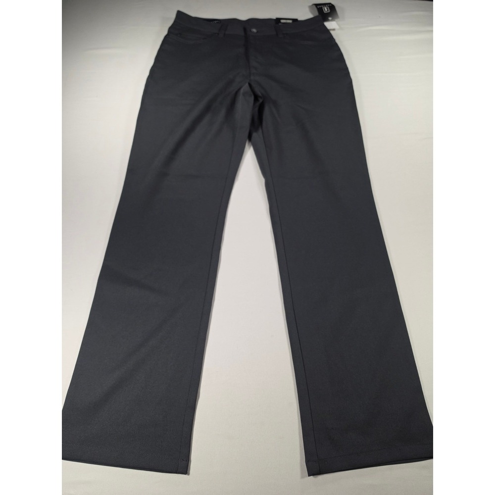 PGA Tour Mens Motionflux 360 Stretch Golf Pants Caviar Gray 30x30 PVBR8036R